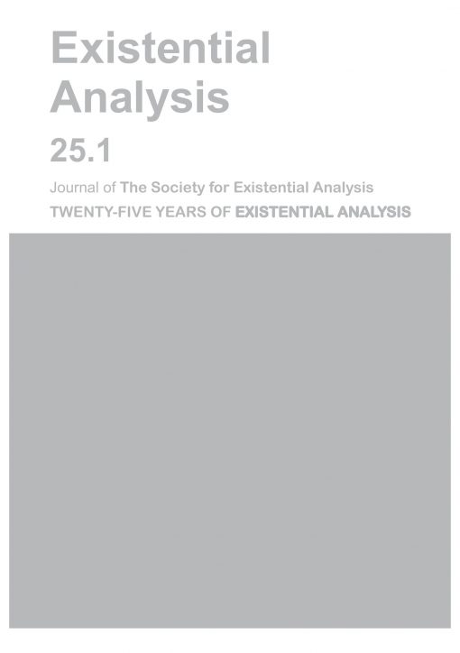 Existential Analysis Vol. 25.1 January 2014 - Hard Copy